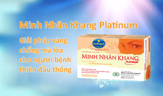 Người bệnh thiên đầu thống nên dùng Minh Nhãn Khang Platinum mỗi ngày
