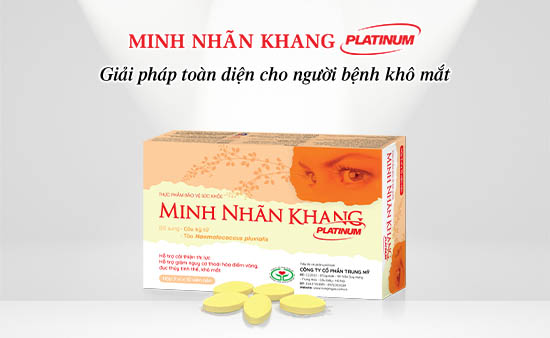 Minh Nhãn Khang Platinum giúp giảm khô mắt chỉ sau 1 – 3 tuần