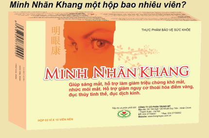 Minh Nhãn Khang một hộp bao nhiêu viên